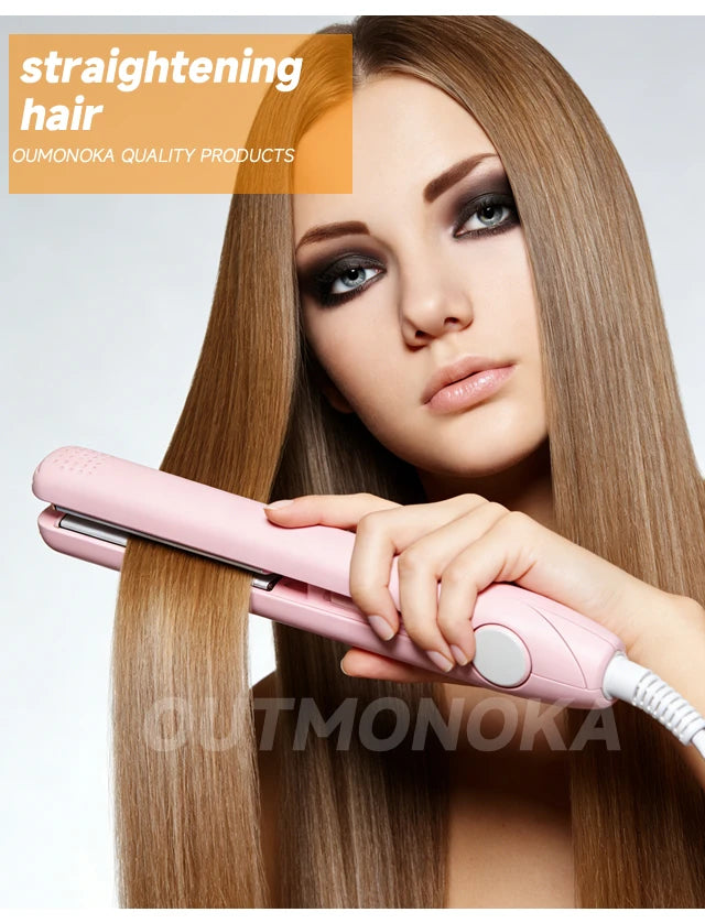 3-in-1 Curling Iron Hair Styler Clips Flat Crimper Professional Styler Styling Tools Waver Brush Waver Straightener Hair Curler
