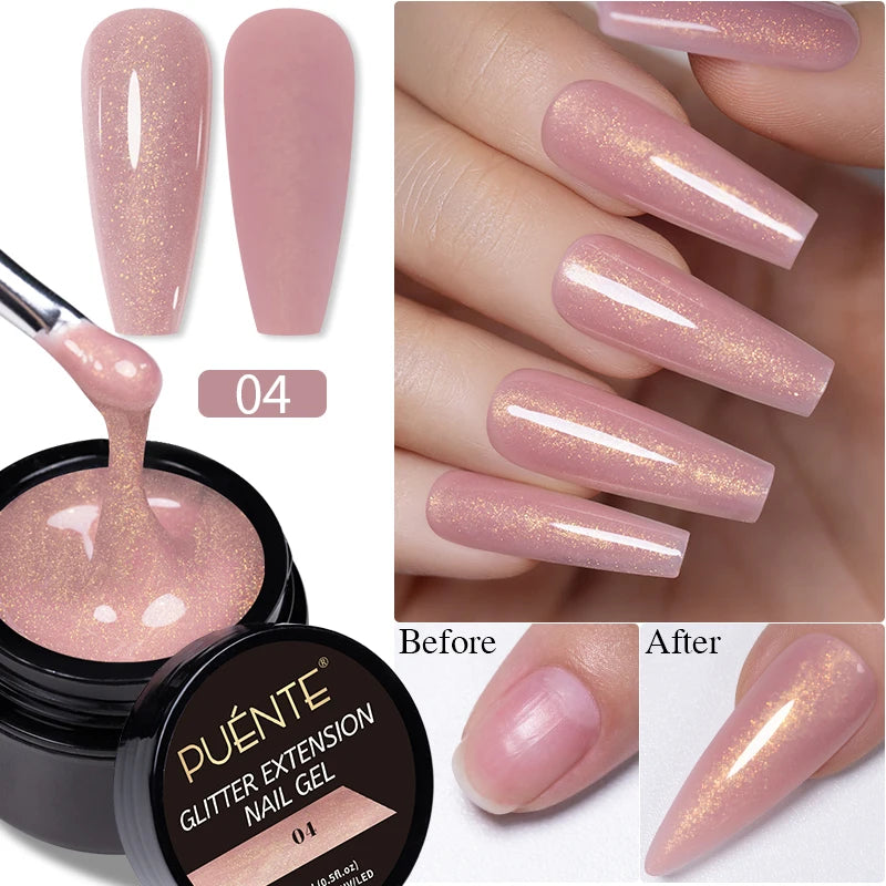 PUENTE 7.5ML Nude Shade Moonlight Cat Magnetic Gel Nail Polish Ultra-Bright Cat Eye Soak Off UV Semi-Permanent Varnish Manicure