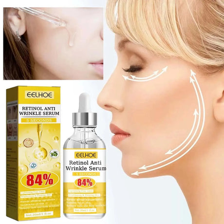 Retinol Anti-Wrinkle Serum Anti Aging Face Lifting Firming Fade Fine Lines Moisturizing Skin Care Hyaluronic Acid Facial Serum