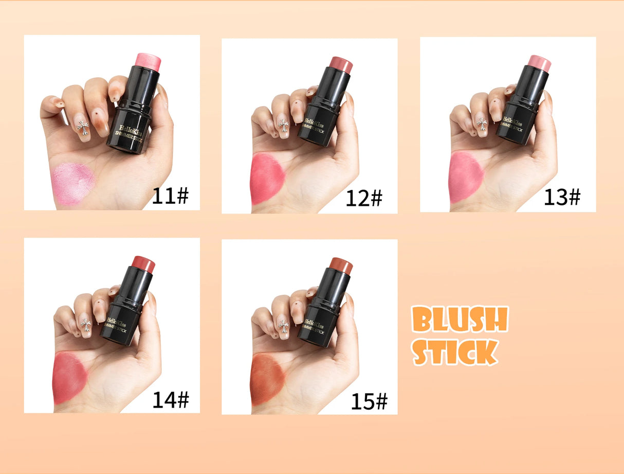 Face Brown Bronzer Contour Stick Face Foundation Makeup Pen Lasting Smooth Contour Shadow Blusher Highlight Concealer Cosmetics