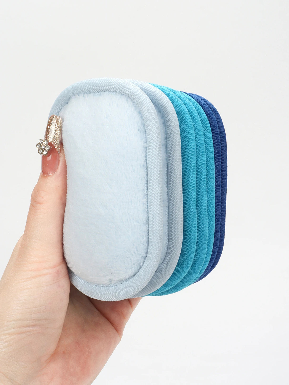 810 Makeup Remover Wipes Gradient 7Pcs, Machine Washable, Reusable Makeup Remover Tools for All Skin Types