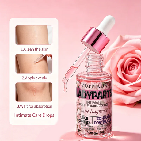 YUITIKUE Rose Scent Women Intimate Care Oil Mild Non Irritating Long Lasting Fragrance Private Body Refreshing Essence 30ml
