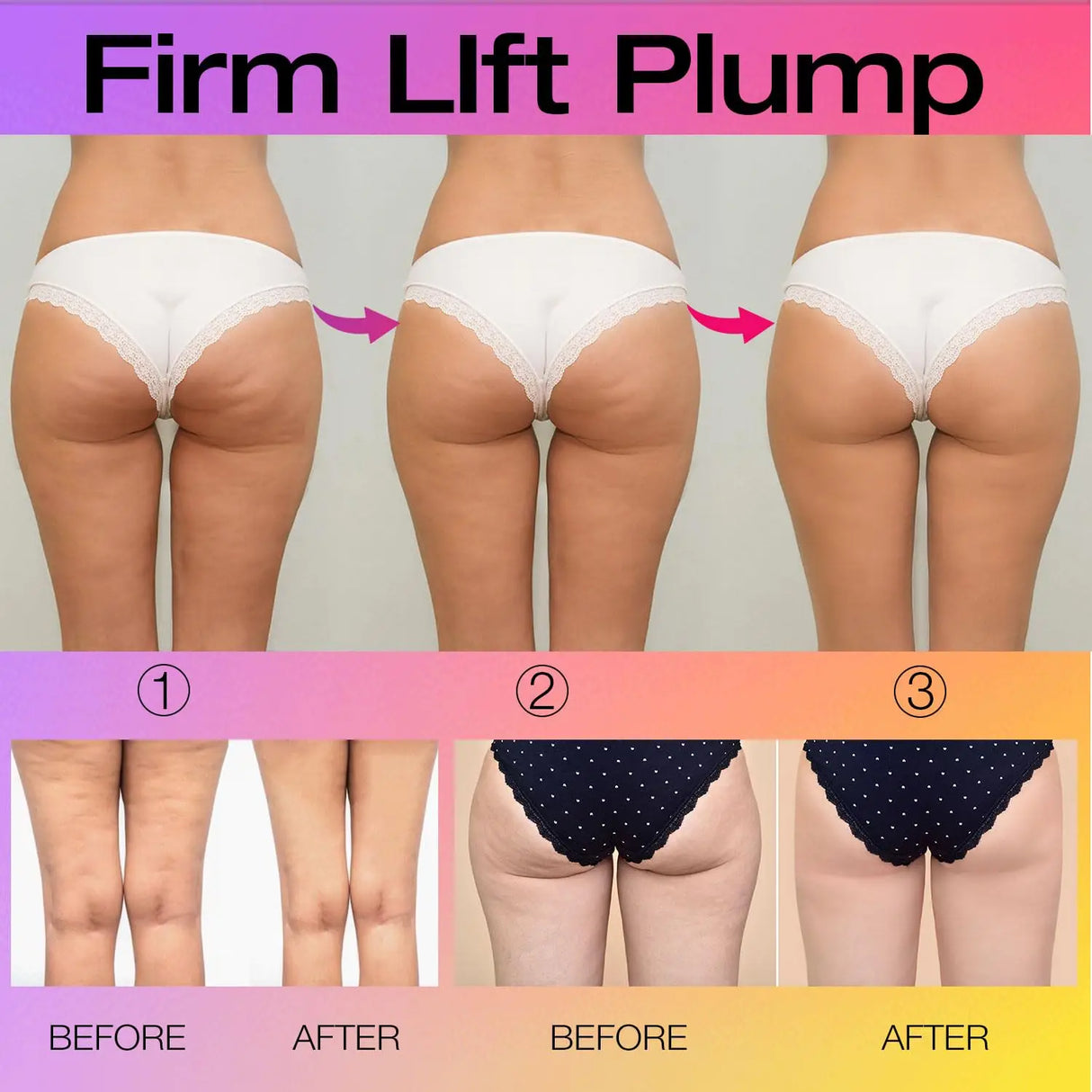 Butt TIGHT Lift Firm Cream - Tighten and Firm Booty, Reduce Loose and Crepey Skin, Firmness, Reduce Cellulite Appearance 100 ml