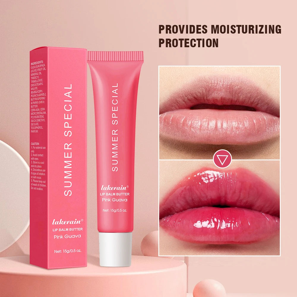 Summer Lip Balm Moisturizing Mirror Lip Gloss Lip Vanilla Mint Iced Coffee Cake Smell Lipstick Transparent Lip Oil Makeup