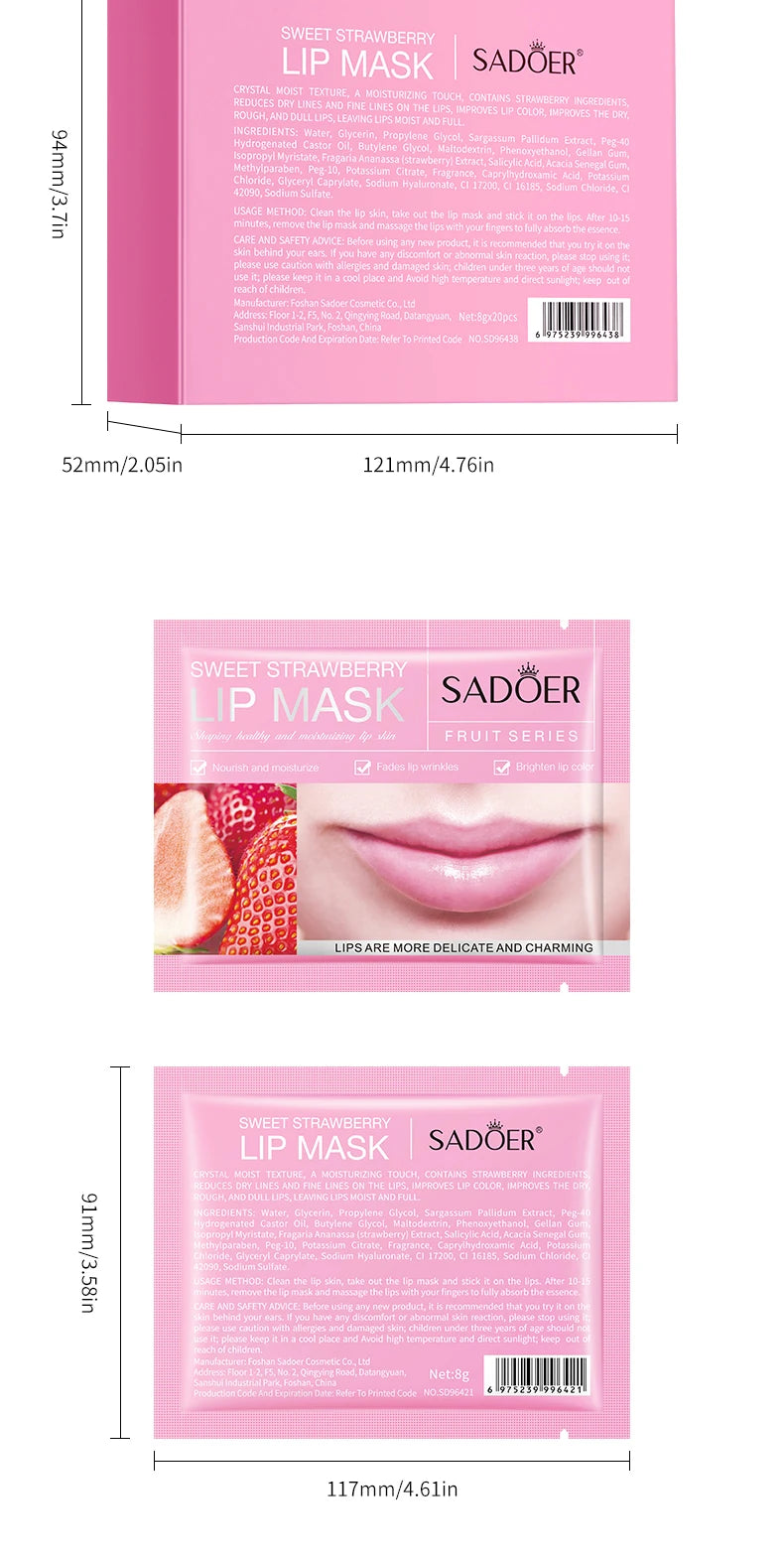 3/5/10/20/30pcs Pink Moisturizing Lips Mask Nourishing Hydrating Crystal Collagen Gel Lip Patches Lip Plumper Sexy Lip Skin Care