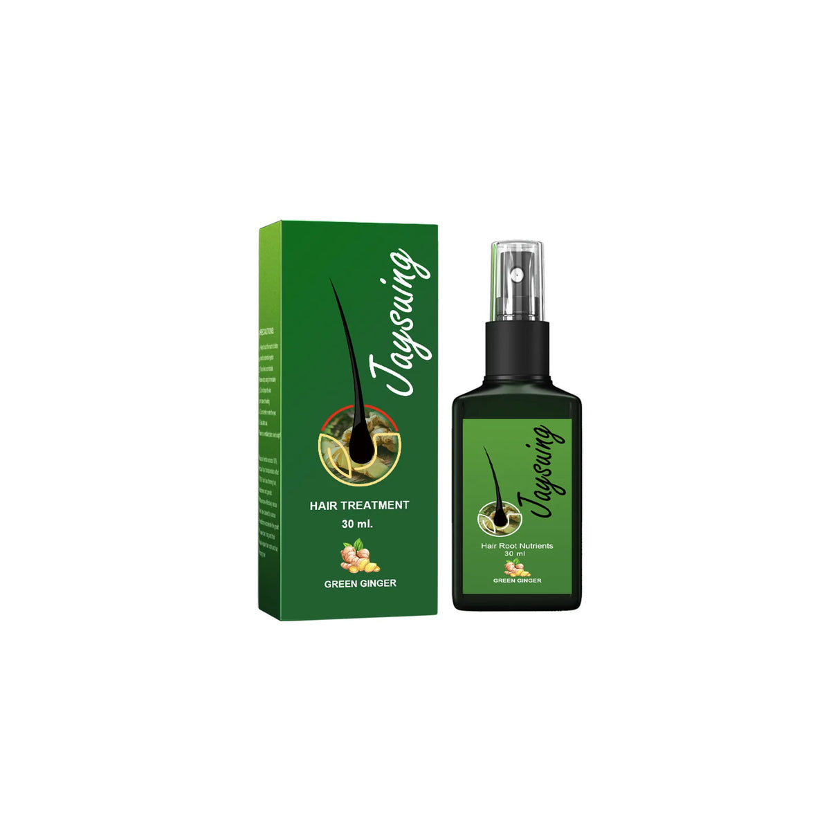 Ginger Hair Growth Oil Dense Regrowth Prevent Baldness Repair Dry Frizzy Damage Hair Roots Nourish Massage Scalp Treatment Serum