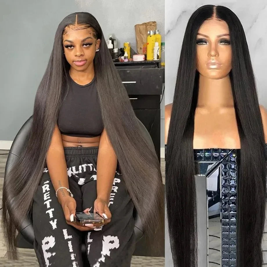 Bone Straight Glueless Wigs Human Hair Ready To Wear Brazilian Lace Front Human Hair Wigs 13x4 13x6 HD Lace Frontal Wig 5x5 Wig