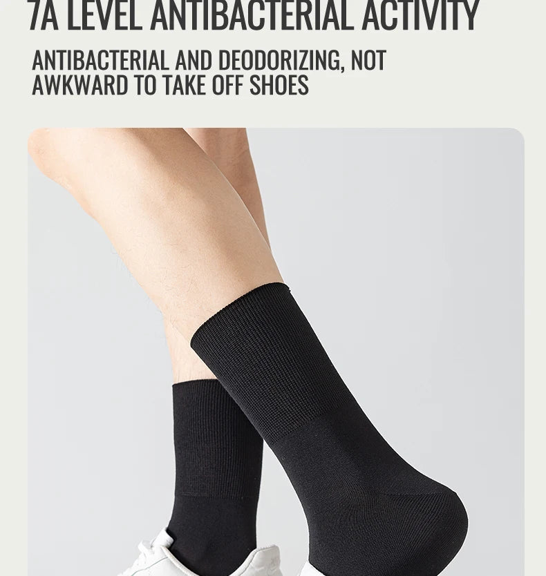 MiiOW Big Size Sock Men Pure Cotton Sock Anti Odor Fat Feet Elastic Widened Loose Sock Compression Sock Elderly Non-Binding Sock