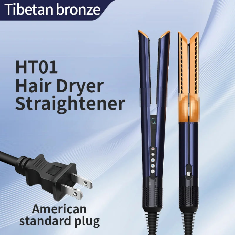 Hair straightener HT01 hair dryer Huaqiangbei straight board clamp straight hair negative ion does not damage hair dry and wet