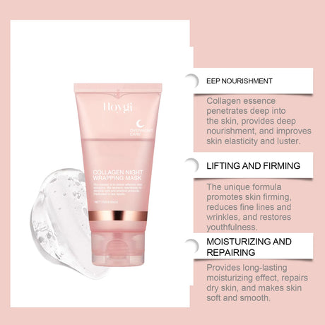 Collagen Peel Off Facial Mask,Pore Cleansing&Firming,Hydrating Glycerin&Centella asiatica,Smooth Fine Lines&Removes Impurities