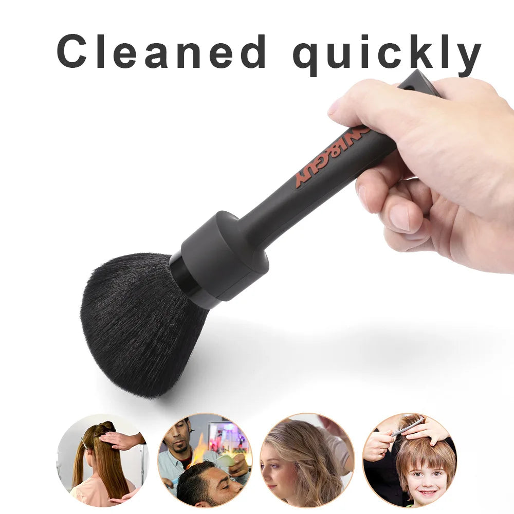 Barber Salon Facial Hair Cleaning Brush Professional Soft Hairbrush Neck Brush Hairdressing Broken Hair Duster Haircut Tools