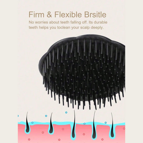 1 shampoo brush, scalp massage brush, dandruff cleaning brush