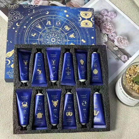 12PCS Fragrant Refreshing Hand Cream in Gift Box, Suitable for Dry and Rough Hands, 12-in-1 Moisturizing Hand Cream Set