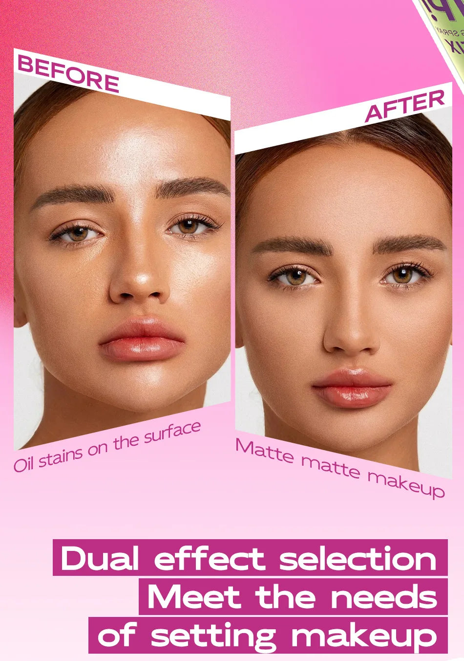 MAYCHEER Setting Spray Soft-focus Mist Matte Waterlight Oil Control Non-Smudging Non-Tight Waterproof 24H Long-lasting Cosmetics