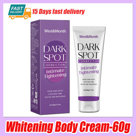 Body Whitening Lotion Dark Spot Remover For Underarms Knees Elbows Melanin Bleaching Lightening Skin Moisturizing Cream 60g