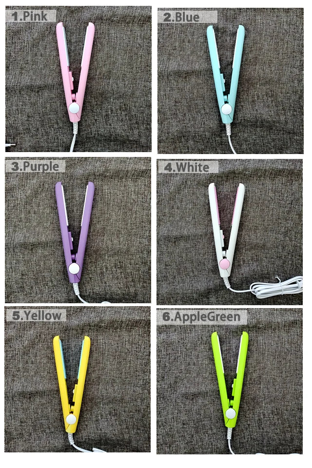 New Curling Iron Mini Hair Straightener Iron Ceramic Straightening Styling Tools Hair Curler Flat Iron Beard Straightener
