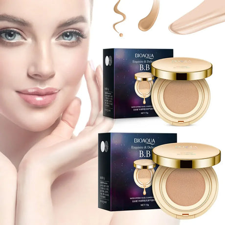 BIOAQUA Waterproof Matte Air Cushion Poreless BB&CC Cream High Coverage Oil-control Soft Face Makeup Foundation Base Cosmetics