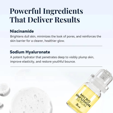 Korean Micro Molecule Anti-Aging Serum Kit Collagen Hyaluronic Acid Anti-Wrinkle Firming Pore Minimizing & Hydrating Daily Care