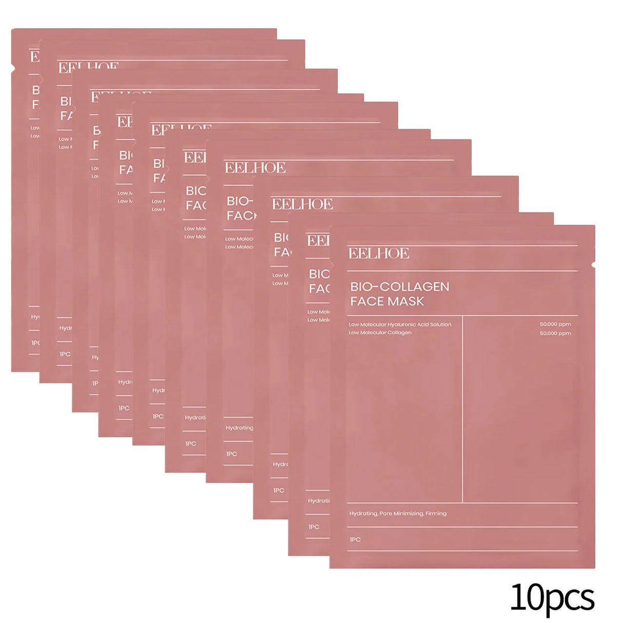 Bio Collagen Face Mask 1/3/ 5/10pcs, Deep Hydrating, Pore Minimizing, Moisturizing Overnight Mask for All Skin Types 