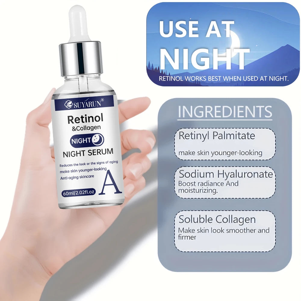 SUYARUN Day Vitamin C Night Retinol Serum - Brightening & Anti-Aging | 2-in-1 Formula for Skin Repair | All Skin Types.