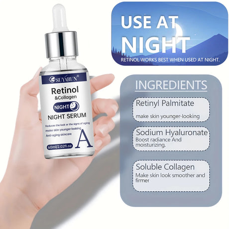 SUYARUN Day Vitamin C Night Retinol Serum - Brightening & Anti-Aging | 2-in-1 Formula for Skin Repair | All Skin Types.