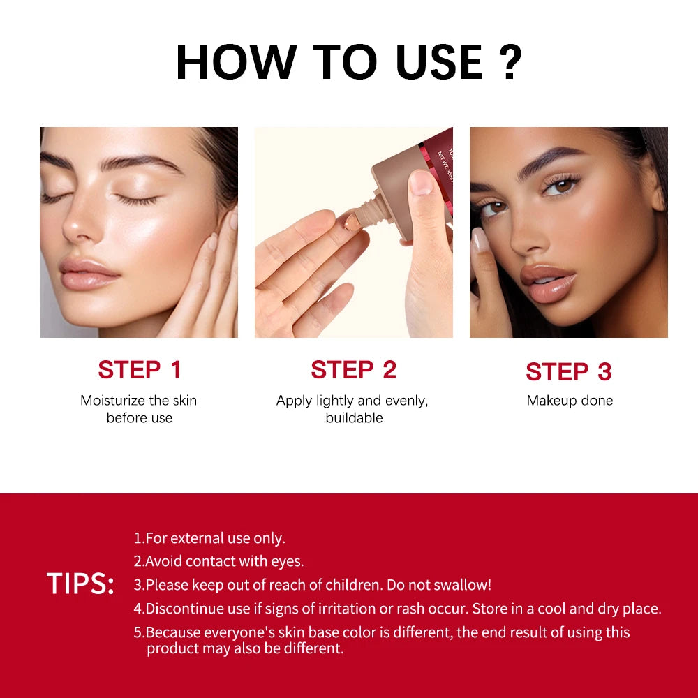 Matte Base Blur Balm Soft Light Focus Matte Cream Coverage Concealer Waterproof Long-lasting Natural Foundation Cosmetics Makeup