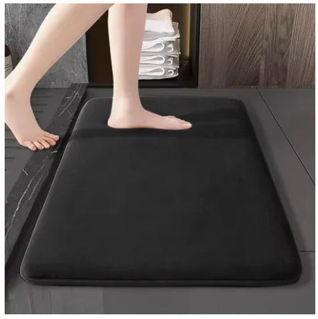 Coral Velvet Absorbent Quick Drying Door Mat Solid Color Bathroom Mat Bathroom Floor Mat Door Mat Household Non Slip Foot Mat