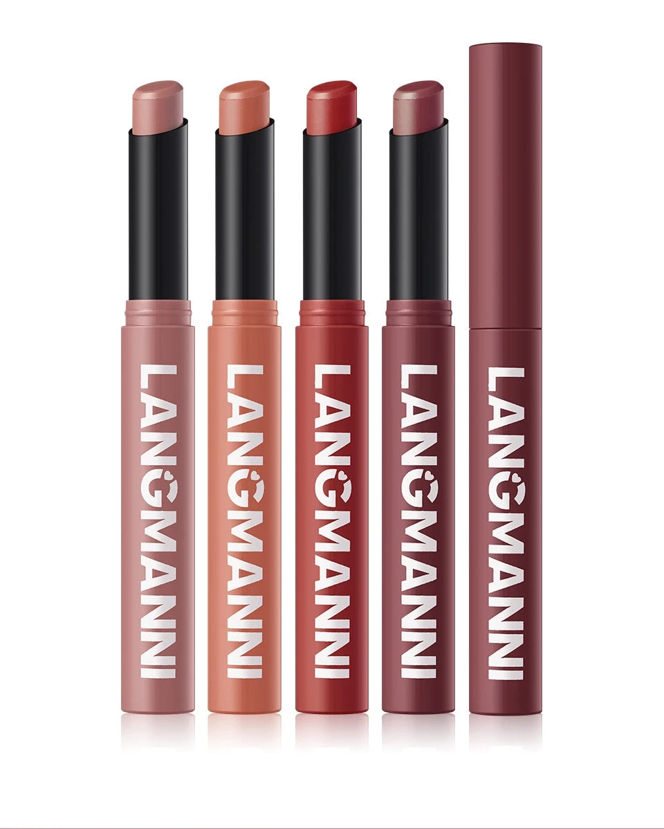 12 Colors Nude Matte Lipstick Waterproof Lip Sticks Not Fading Sexy Red Velvet for Women Make Up Long Lasting Lip Cosmetics