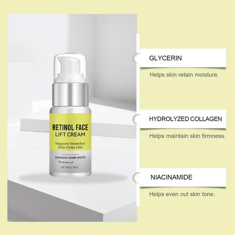 Retinol Serum Nourishes Moisturizes Firms The Skin Reduces Fine Lines And Dark Circles Minimizes Pores Antioxidant Anti-aging