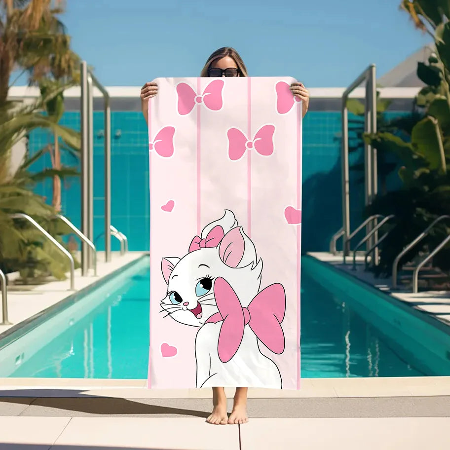Gym Towel M-Marie Cat Spa For Home Large Bath Towels Bathroom Sauna Personal Care Accessories Quick Drying Beach Set Turban Hair
