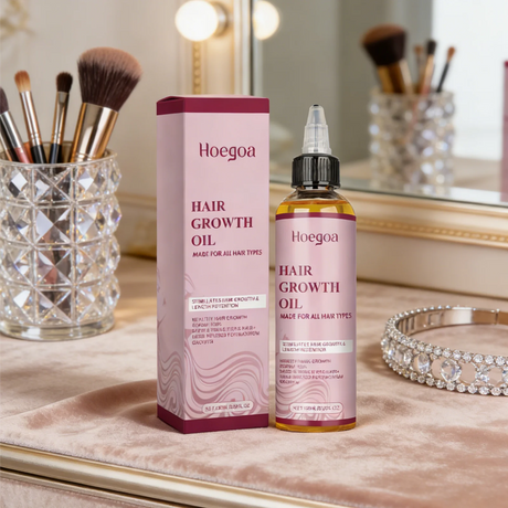Hoegoa Ginger Rosemary Hair Growth Oil Deep Nourishment Improve Dryness Length Retention Intensive Repairing Hair Essential Oil