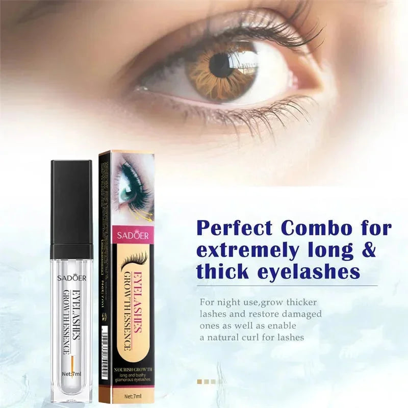 Fast Eyelash Growth Serum 7 Days Lashes Eyebrow Enhancer Product Longer Fuller Thicker Extension Treatment Lash Lift Care Makeup