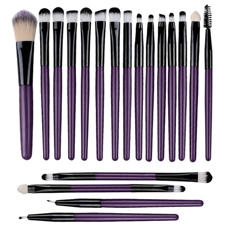 20PCS Eye Shadow Makeup Brush Set Concealer Brush Eye Cosmetic Soft Bristles Eyebrow Eyeliner Brush Portable Beauty Makeup Tools