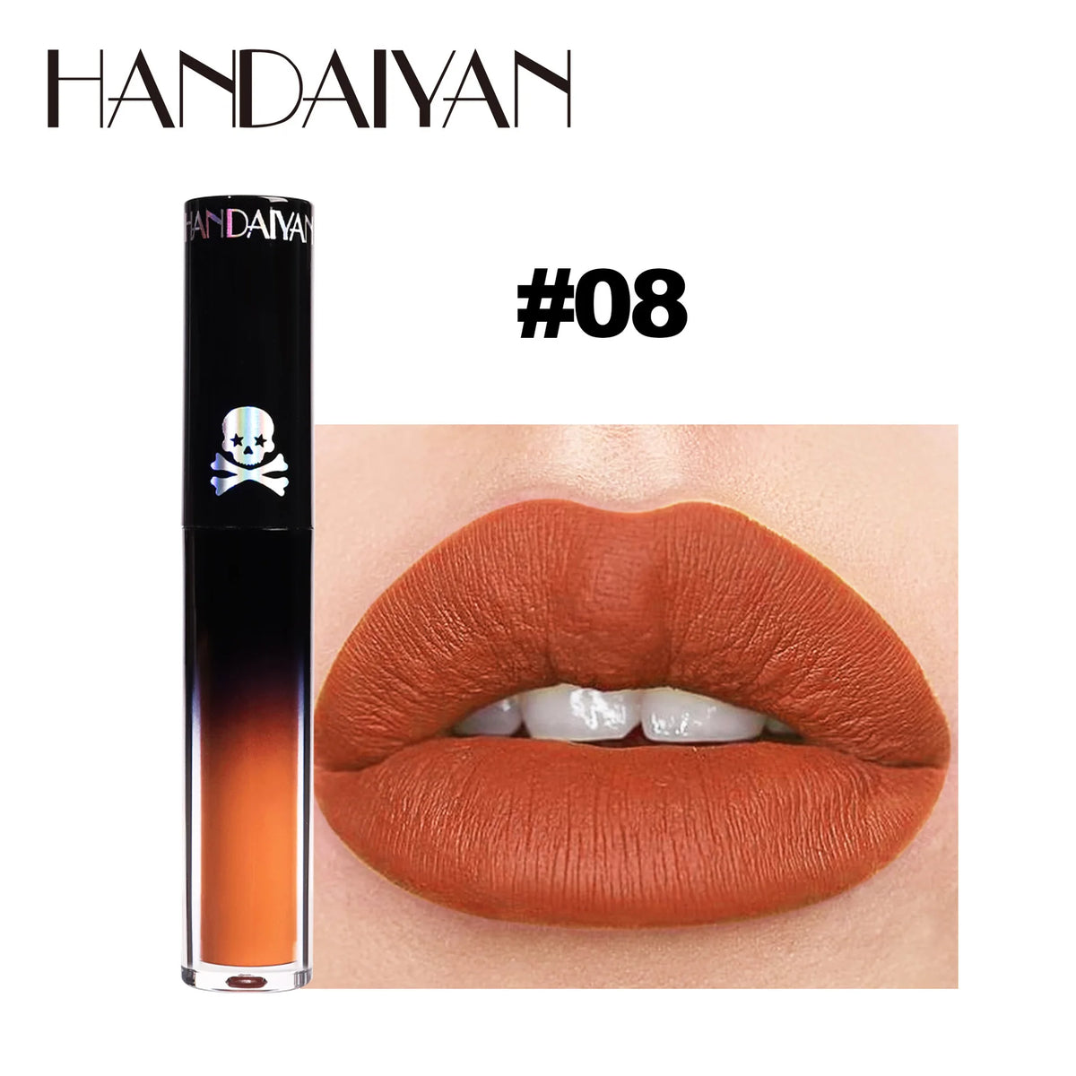 Matte Vampire Black Purple Lipstick Waterproof Long Lasting Lip Gloss Halloween Christmas Moisturizing Pigmented Lip Makeup