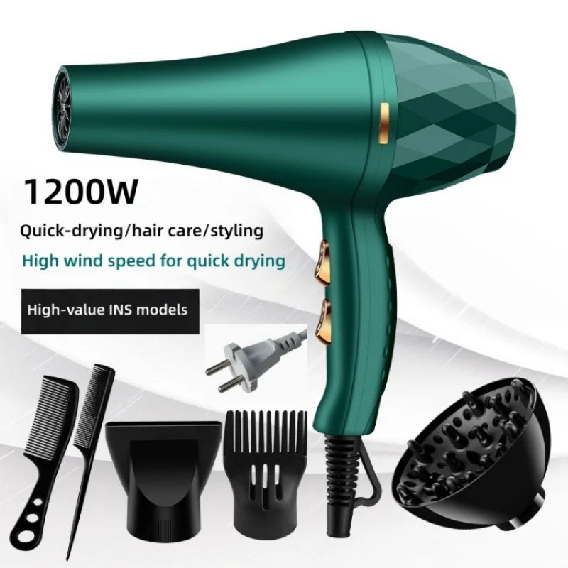 New High Wind Power Hair Dryer With Hot And Cold Constant Temperature Quick Drying Hood, Household Hair Salon Hair Dryer Tube
