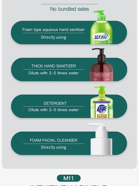 Double-Head Touchless Foam/Gel Infrared Induction Electric Automatic Senor Soap Dispenser Wall-Mounted Hand Washing Pump Machine