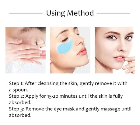 60Pcs Hyaluronic Acid Crystal Collagen Eye Mask Anti Dark Circles Remove Eye Bagsmoisturizing Firming Eye Patches Skin Care