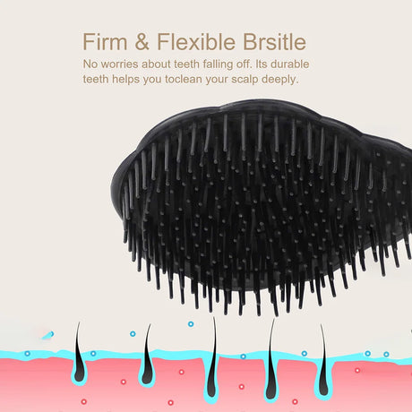 Head Wash Clean Care Hair Root Itching Scalp Massage Comb Shower Brush Shampoo Brush