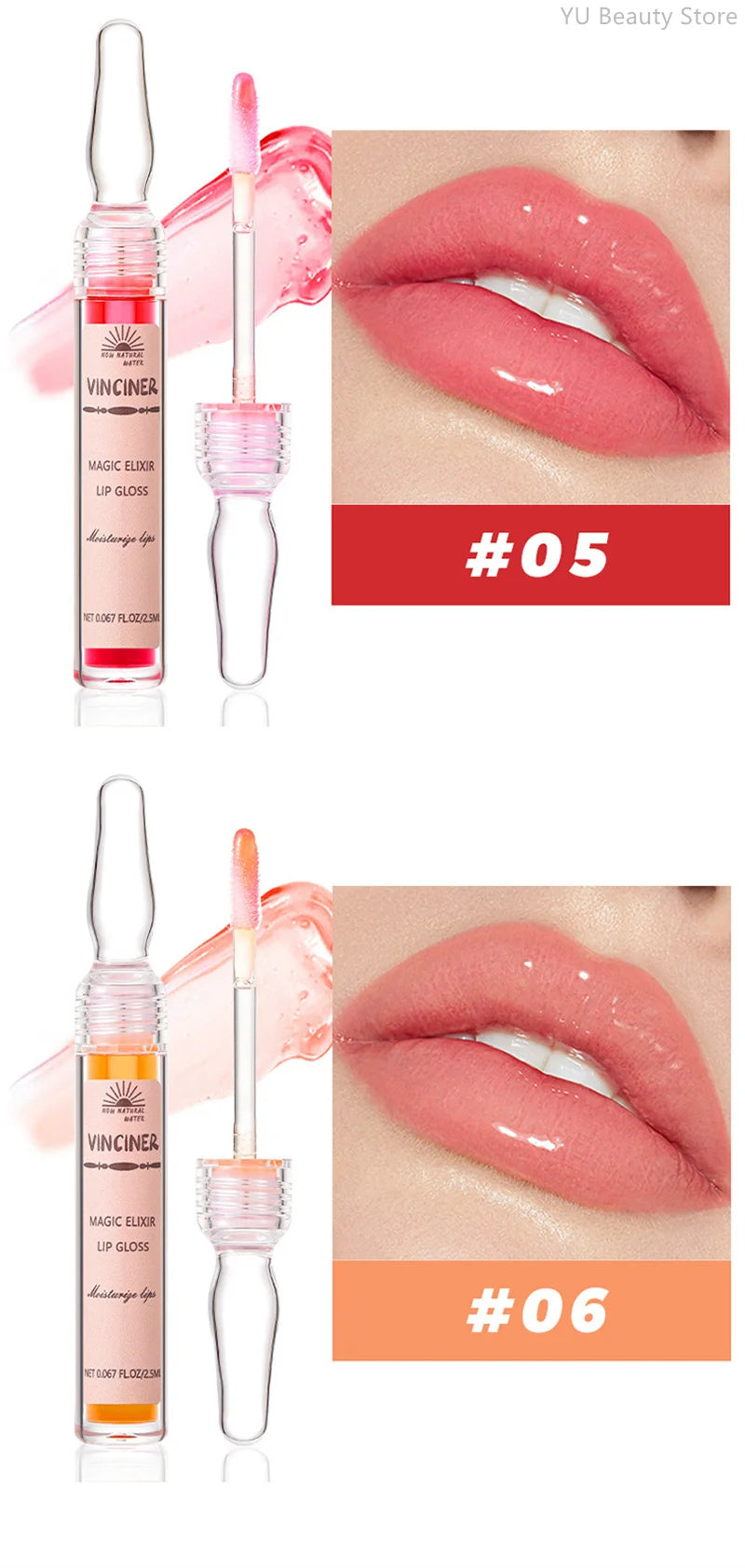 6 Colors Lip Plumping Gloss Instant Lip Plumper Extreme Volume Serum Oil Moisturizing Sexy Plump Lips Korean Makeup Products
