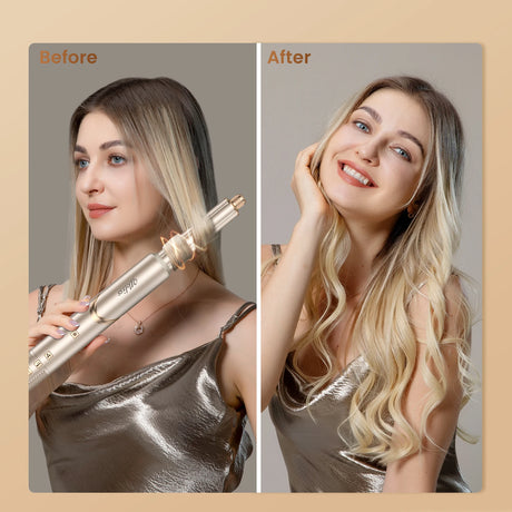 8 in 1 Hair Dryer Brush High Speed Brushless Blow Dryer Negative Ionic Hair Heating Brush Hot Air Styling Comb Auto Hair Curle