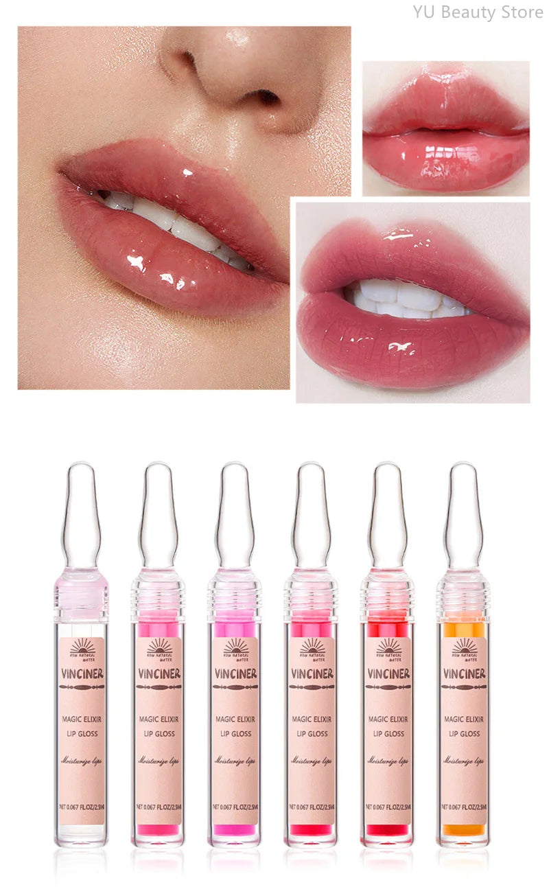 6 Colors Lip Plumping Gloss Instant Lip Plumper Extreme Volume Serum Oil Moisturizing Sexy Plump Lips Korean Makeup Products