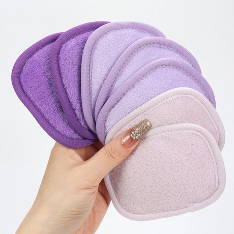 810 Makeup Remover Wipes Gradient 7Pcs, Machine Washable, Reusable Makeup Remover Tools for All Skin Types