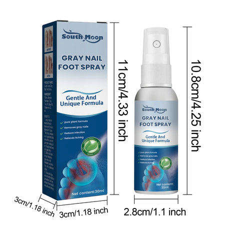 South Moon Foot Spray Anti Smell Remove Toenail Fungal Paronychia Onychomycosis Care Deodorant Antiperspirant Nail Repair Spray