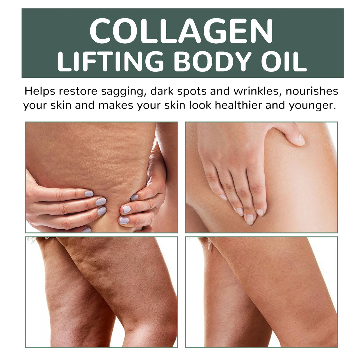Collagen Firming Body Oil Deep Hydration Moisturizing Firming Arm Belly & Excess Fat Whole Body Skin Massage Essential Oil 100ml