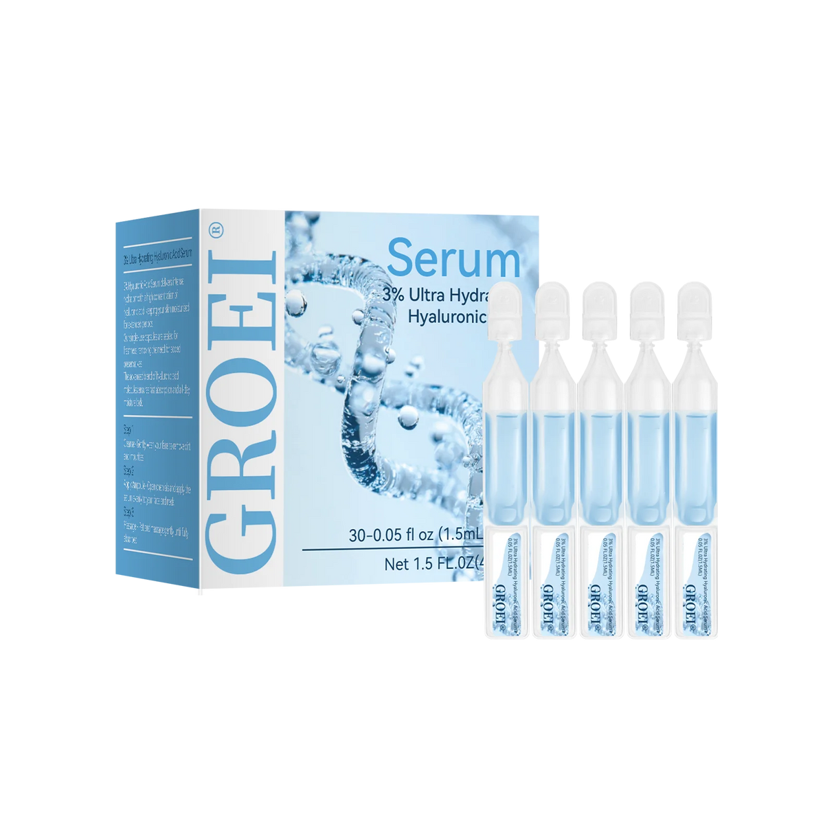 10pcs/Box PDRN Serum Moisturizing Repairs Brightens Reduces Sagging Skin Care Essence Benefits Anti Aging Facial Treatment
