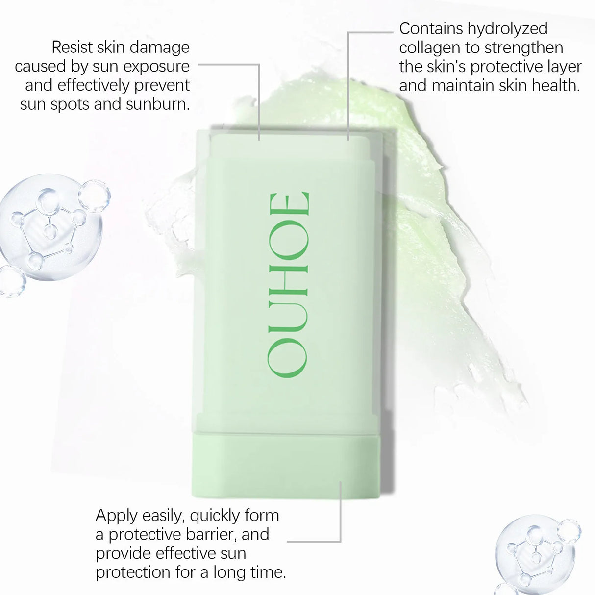 Cotton Soft Sun Stick Protector Solar Matte SPF50 Anti UV Isolation Moisturizer Refresh Lightweight Sunblock Face Body Sunscreen