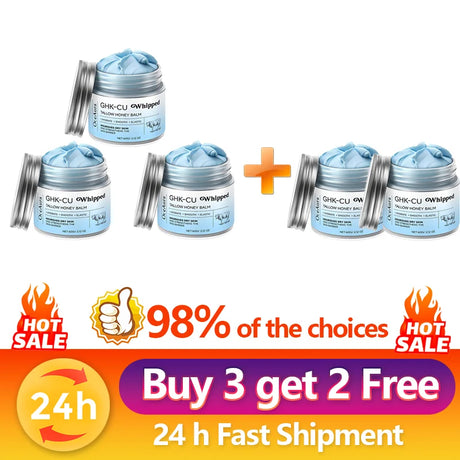 Copper Peptides PDRN GHK-Cu Beef Tallow for Skin Blue Balm Manuka Honey Face and Body Moisturizer Mature Dry & Sensitive Skin