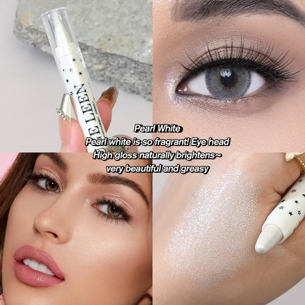 Glitter Eyeshadow High Gloss Pen Matte Diamond Highlighter Pen Waterproof Brighten Silkworm Makeup Pencil Shiny Eyelids Cosmetic
