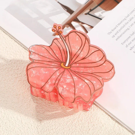 Muweordy Anthurium Hair Claws Beautiful Flower Series Acetate Claw Clip INS Trendy Hair Clips Hair Accessories for Women Girls
