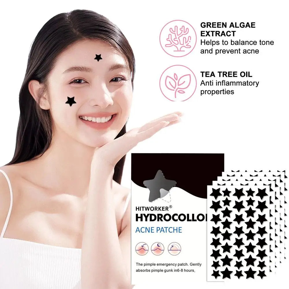 200/400pcs Black Acne Patch Facial Skin Care Fade Blemishes Pimple Marks Closed Acne Blemishes Cover Acne Pimple Repair Patch